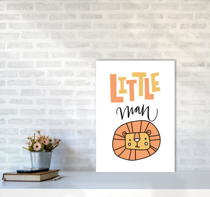 Little Lion Man Framed Nursey Wall Art Print A2 Black Frame