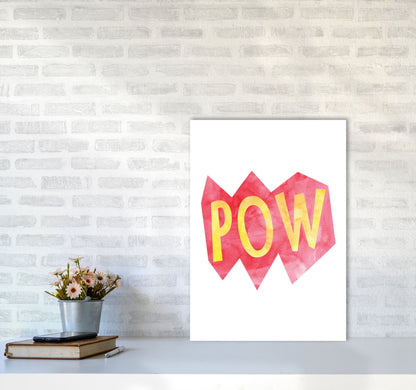 POW Watercolour Modern Print A2 Black Frame