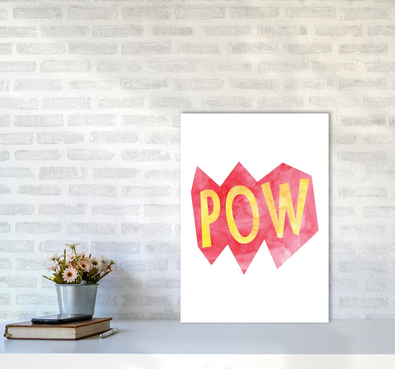 POW Watercolour Modern Print A2 Black Frame