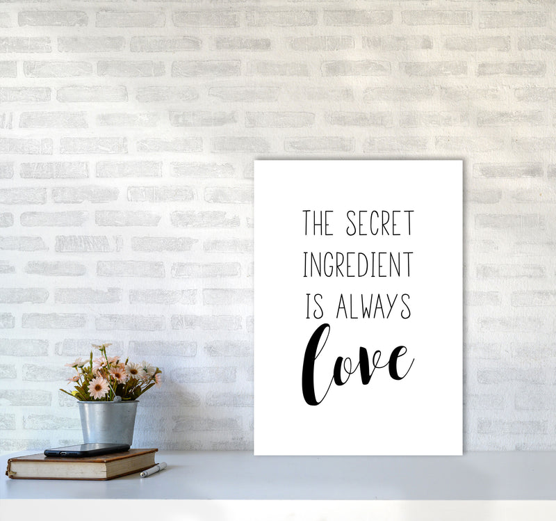 The Secret Ingredient Modern Print A2 Black Frame