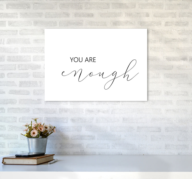 You Are Enough Landscape Modern Print A2 Black Frame