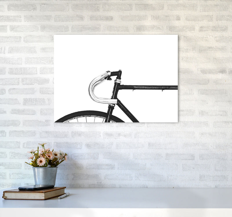 Minimal Bike Frame Modern Print A2 Black Frame