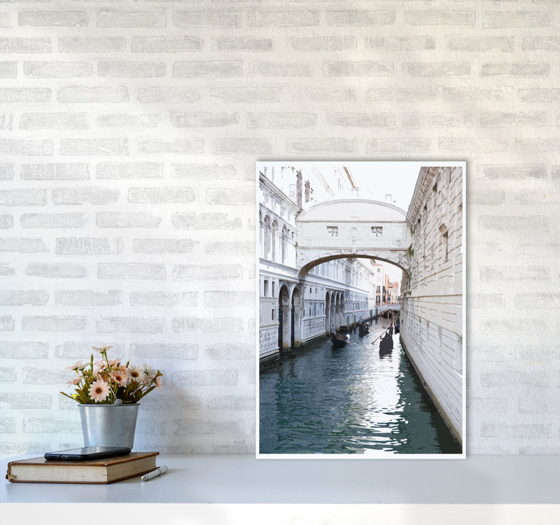 Venice Portrait 1 Modern Print A2 Black Frame