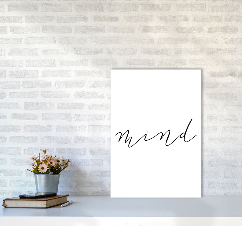 Mind Framed Typography Wall Art Print A2 Black Frame