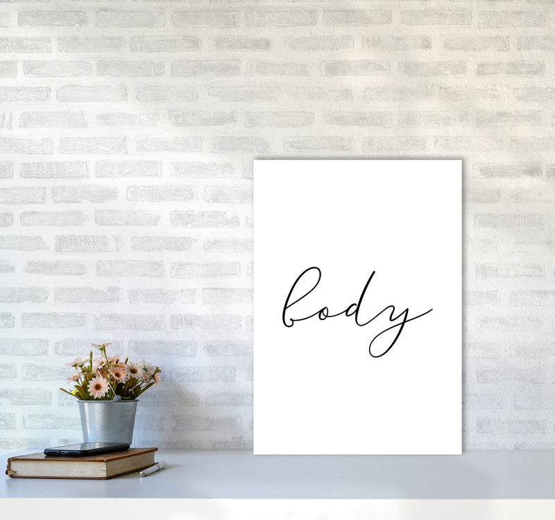 Body Framed Typography Wall Art Print A2 Black Frame