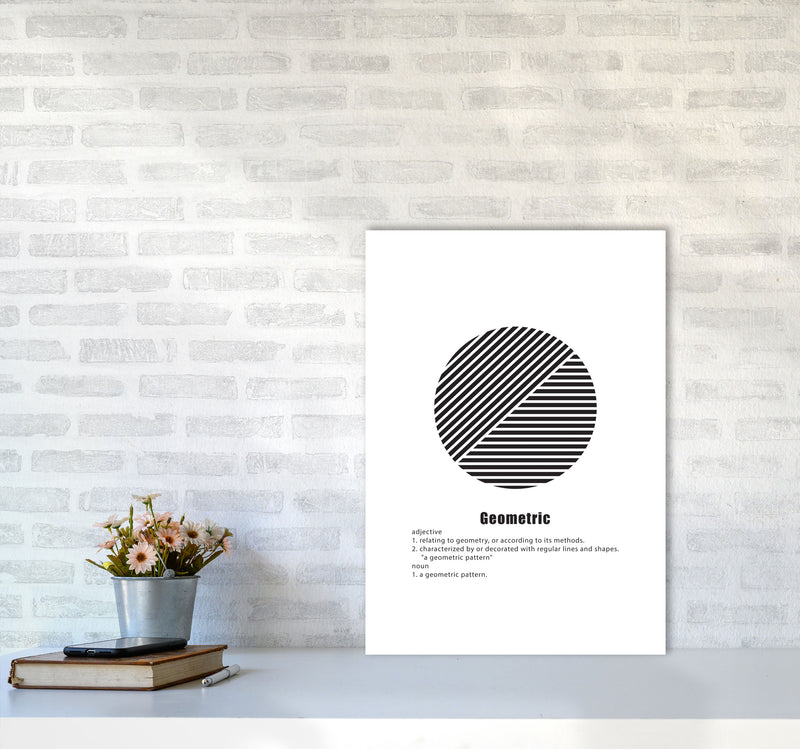 Geometric Meaning 3 Modern Print A2 Black Frame