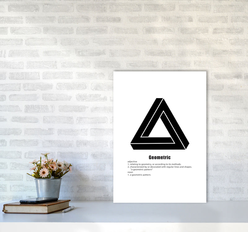 Geometric Meaning 4 Modern Print A2 Black Frame