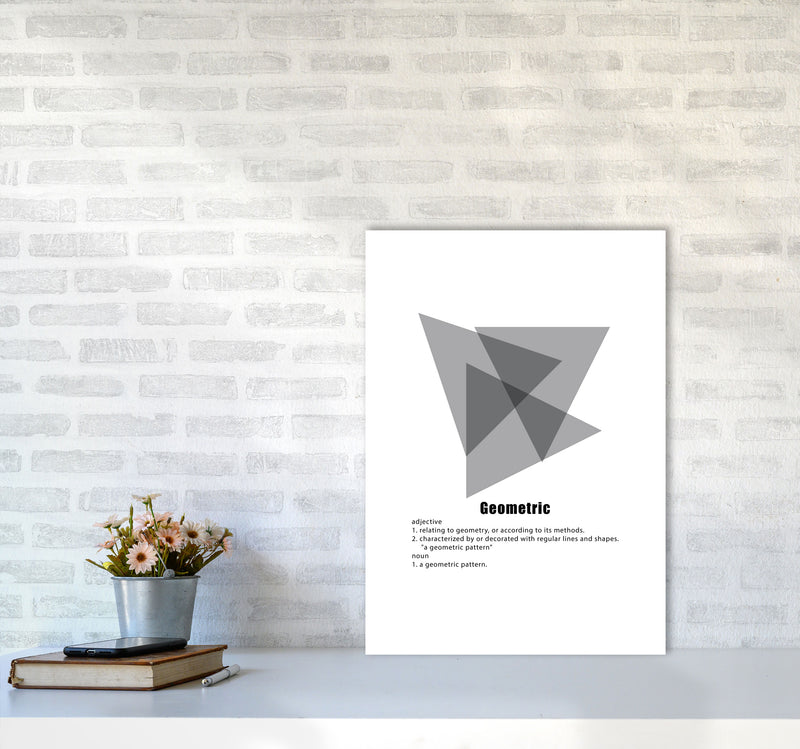 Geometric Meaning 5 Modern Print A2 Black Frame