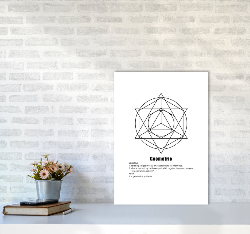 Geometric Meaning 6 Modern Print A2 Black Frame