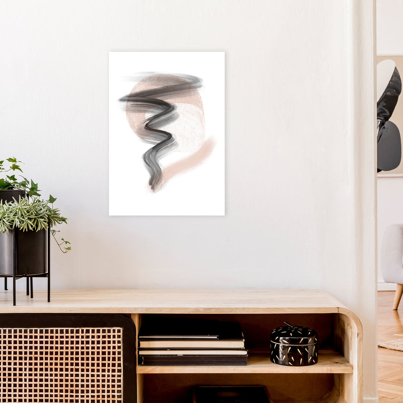 Dalia Chalk Storm  Art Print by Pixy Paper A2 Black Frame