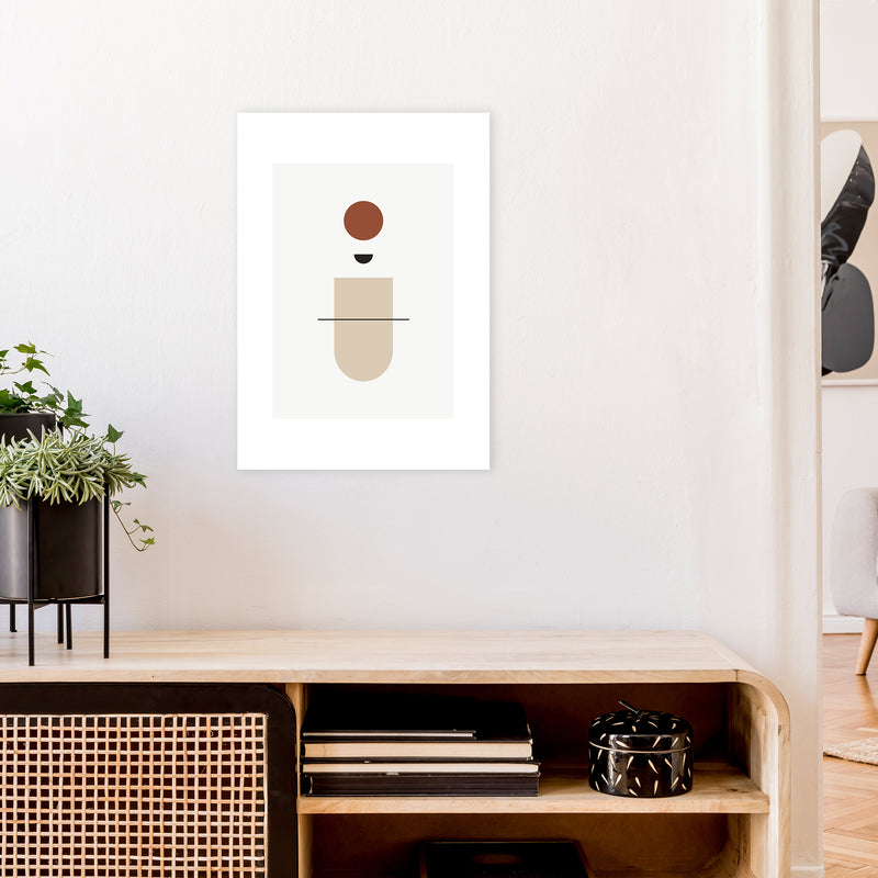 Mica Sand N11  Art Print by Pixy Paper A2 Black Frame