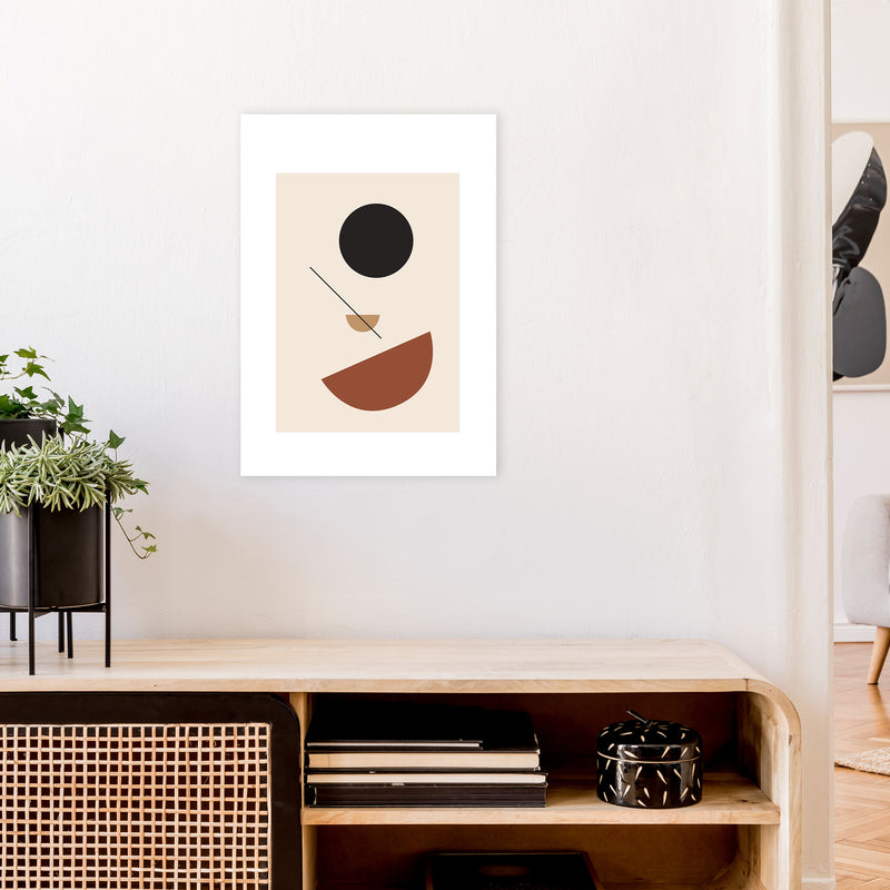 Mica Sand N13  Art Print by Pixy Paper A2 Black Frame