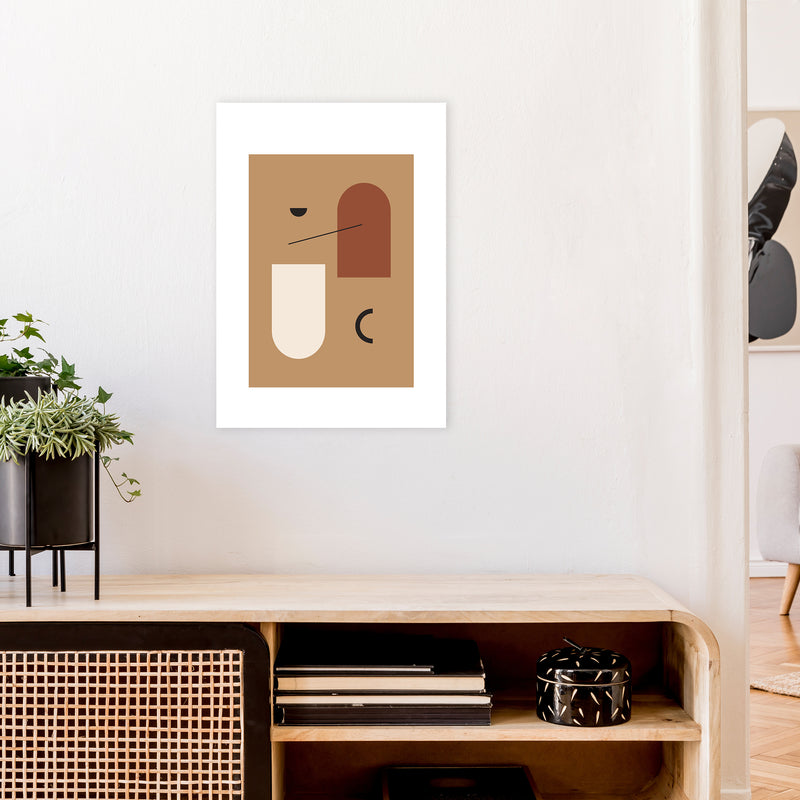 Mica Sand N15  Art Print by Pixy Paper A2 Black Frame