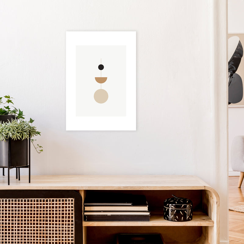 Mica Sand N20  Art Print by Pixy Paper A2 Black Frame