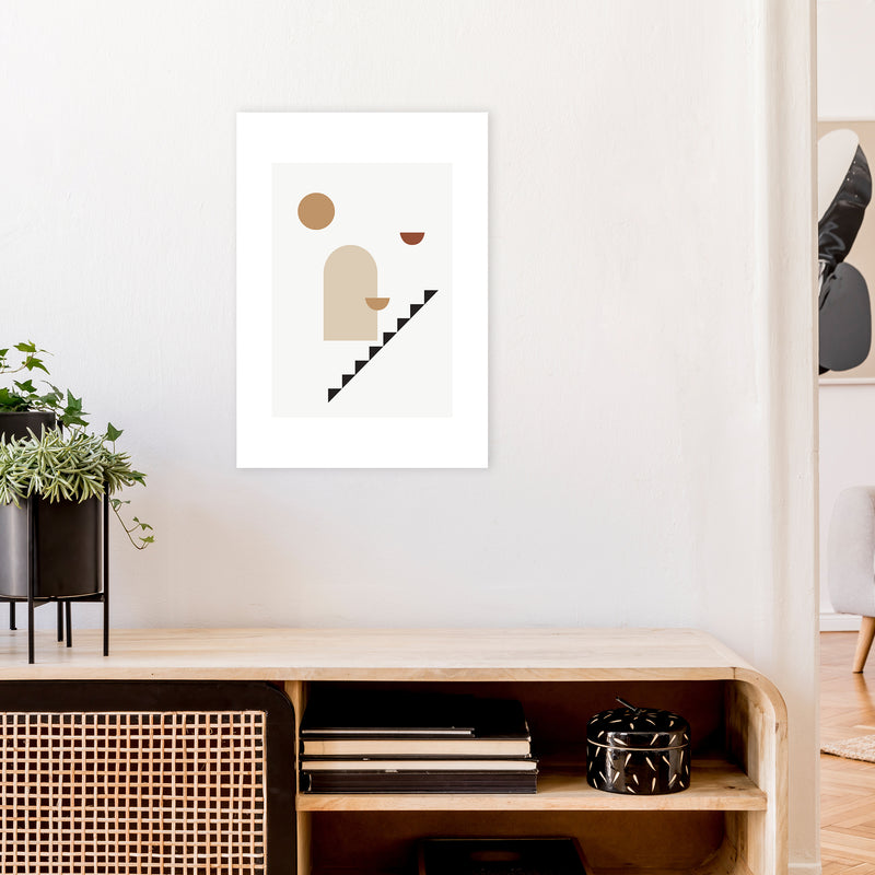 Mica Sand N26  Art Print by Pixy Paper A2 Black Frame