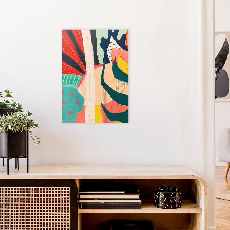 Painted Abstract Shapes  Art Print by Pixy Paper A2 Black Frame