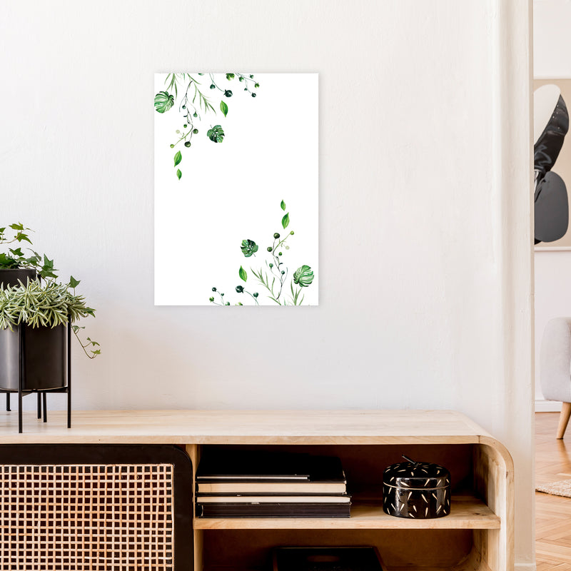 Top And Bottom Plants Exotic  Art Print by Pixy Paper A2 Black Frame