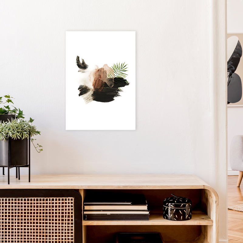 Exotic Abstract Shapes  Art Print by Pixy Paper A2 Black Frame