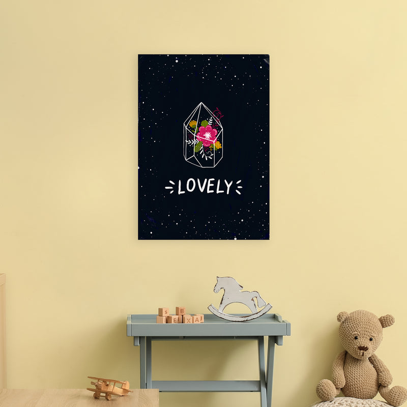 Lovely Night Sky  Art Print by Pixy Paper A2 Black Frame