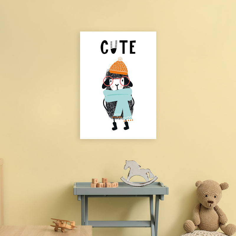 Cute Animal Pop  Art Print by Pixy Paper A2 Black Frame