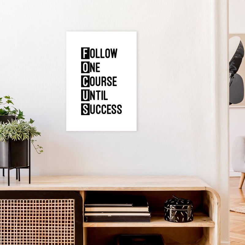 Focus Black  Art Print by Pixy Paper A2 Black Frame