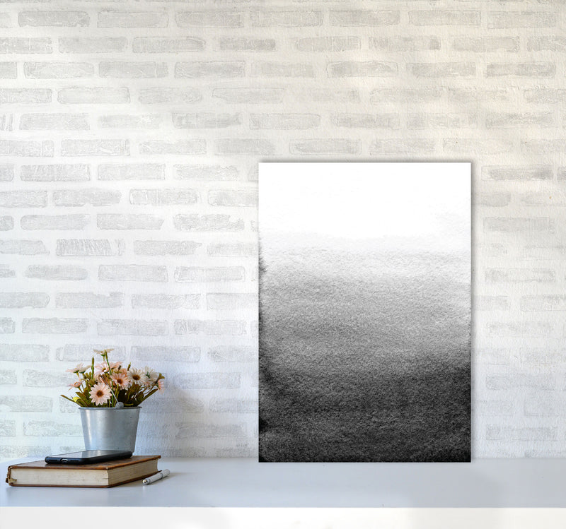 Majestic Monochrome Watercolour 13 Art Print by Pixy Paper A2 Black Frame