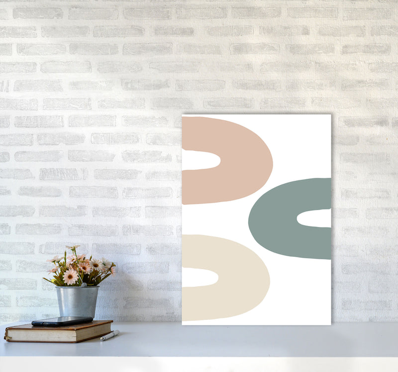 Inspired Three Rainbows Art Print by Pixy Paper A2 Black Frame