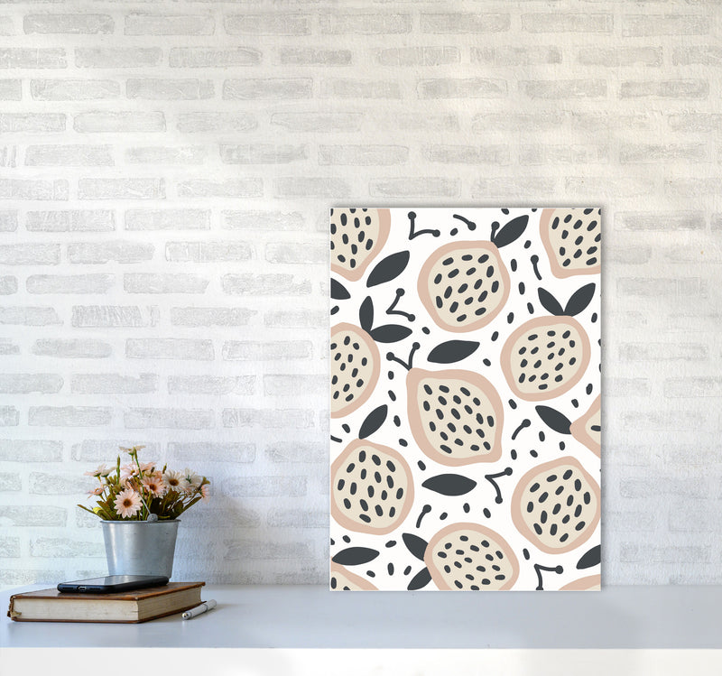 Inspired Fruit Art Print by Pixy Paper A2 Black Frame