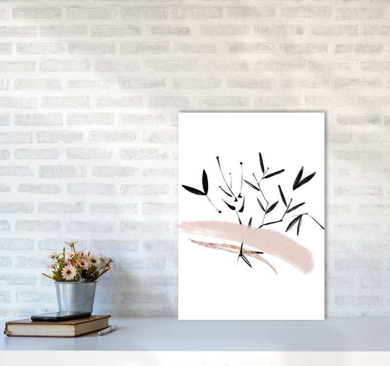 Delicate Floral 06 Art Print by Pixy Paper A2 Black Frame