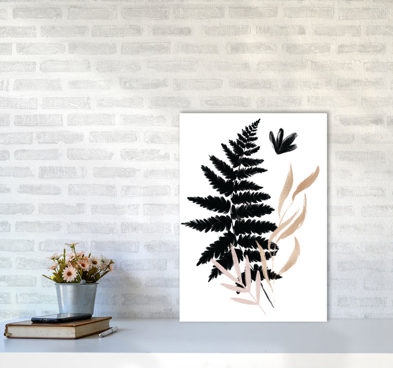 Delicate Floral 07 Art Print by Pixy Paper A2 Black Frame