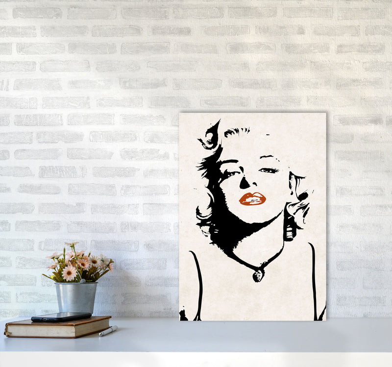 Autumn Marilyn abstract Art Print by Pixy Paper A2 Black Frame