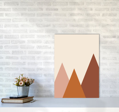 Autumn Rolly abstract Art Print by Pixy Paper A2 Black Frame