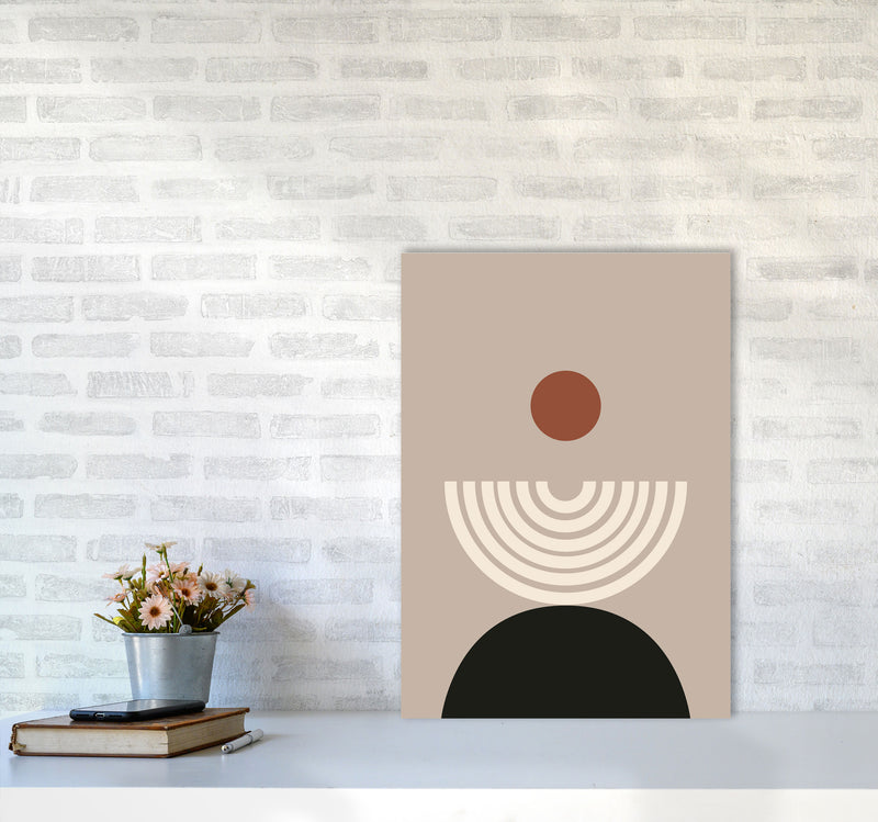 Autumn Lucille abstract Art Print by Pixy Paper A2 Black Frame