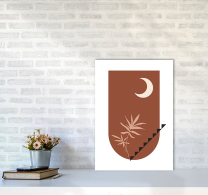 Autumn Willow abstract Art Print by Pixy Paper A2 Black Frame
