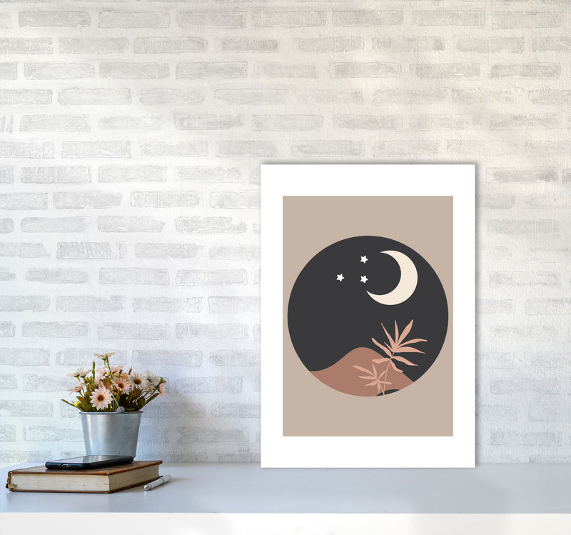 Autumn Kiara abstract Art Print by Pixy Paper A2 Black Frame