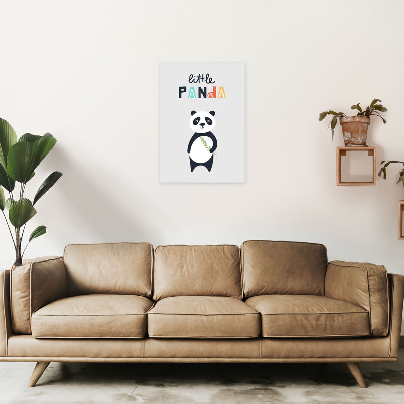 Little panda Art Print by Pixy Paper A2 Black Frame