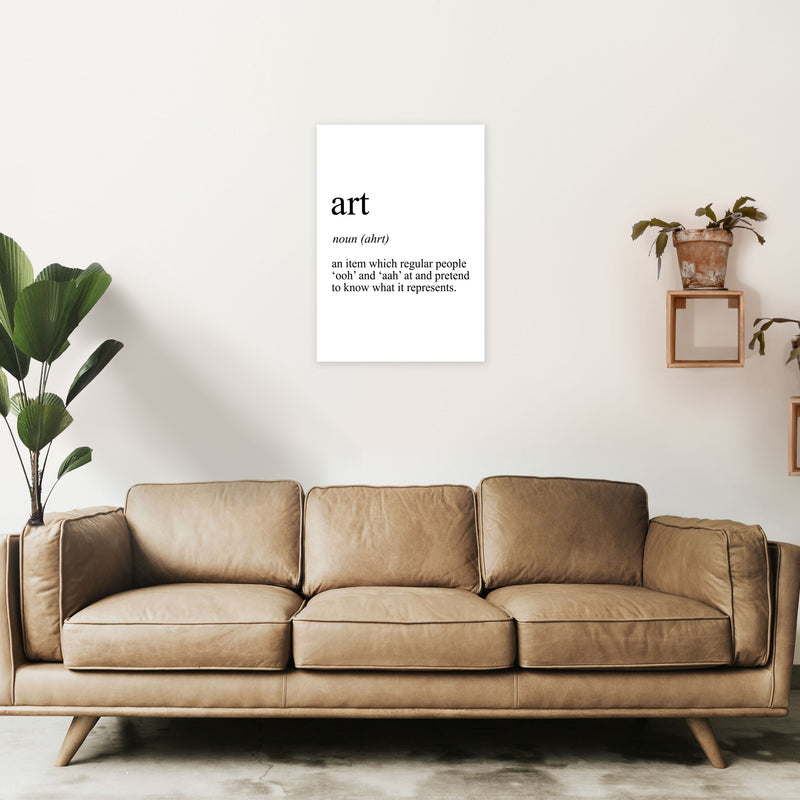 Art Definition Art Print by Pixy Paper A2 Black Frame