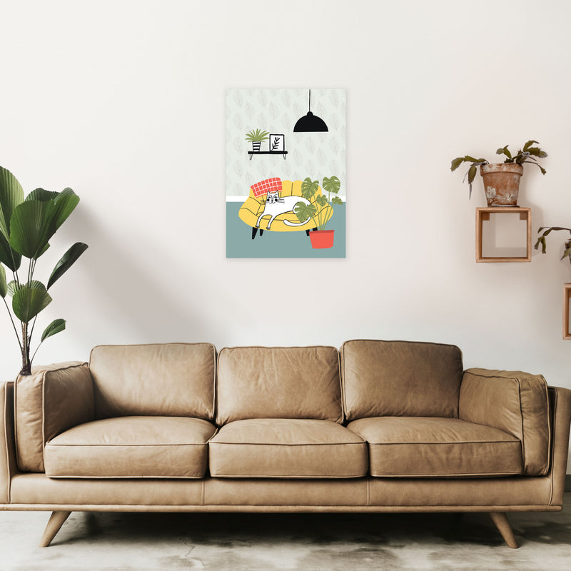 It's A Cat Life Art Print by Pixy Paper A2 Black Frame