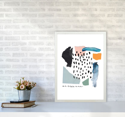 Abstract Shapes Artboard Modern Print A2 Oak Frame