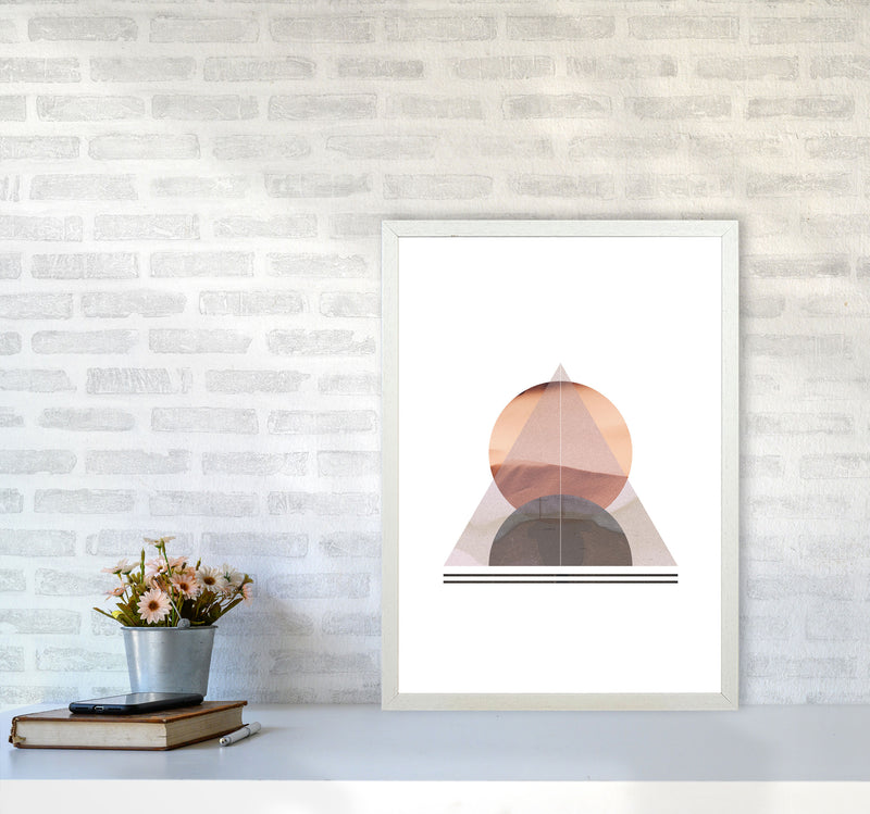 Abstract Sandstorm 2 Modern Print A2 Oak Frame