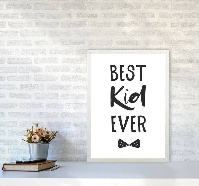 Best Kid Ever Black Framed Nursey Wall Art Print A2 Oak Frame