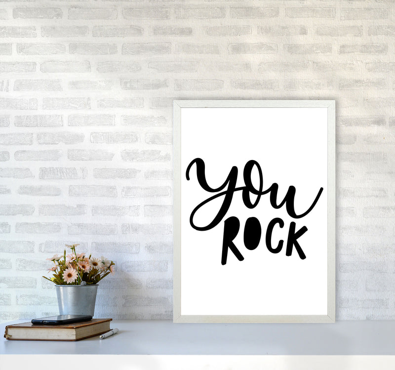 You Rock Modern Print A2 Oak Frame