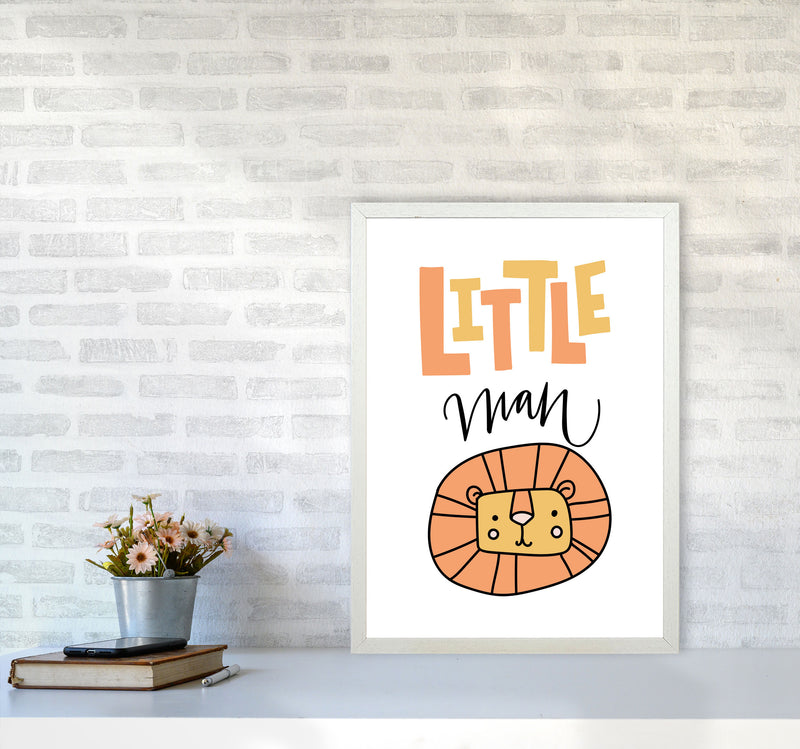 Little Lion Man Framed Nursey Wall Art Print A2 Oak Frame
