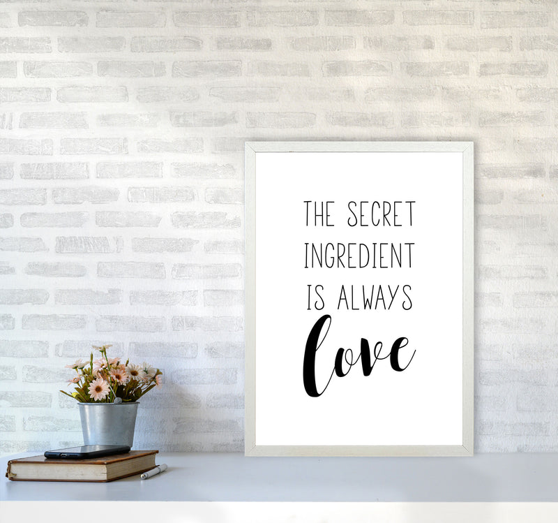 The Secret Ingredient Modern Print A2 Oak Frame