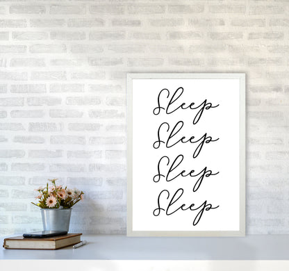 Sleep Modern Print A2 Oak Frame