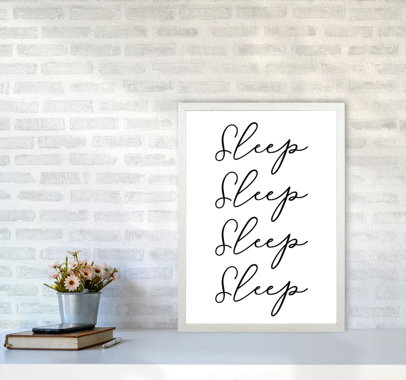 Sleep Modern Print A2 Oak Frame