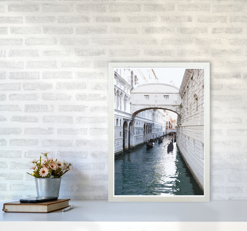 Venice Portrait 1 Modern Print A2 Oak Frame