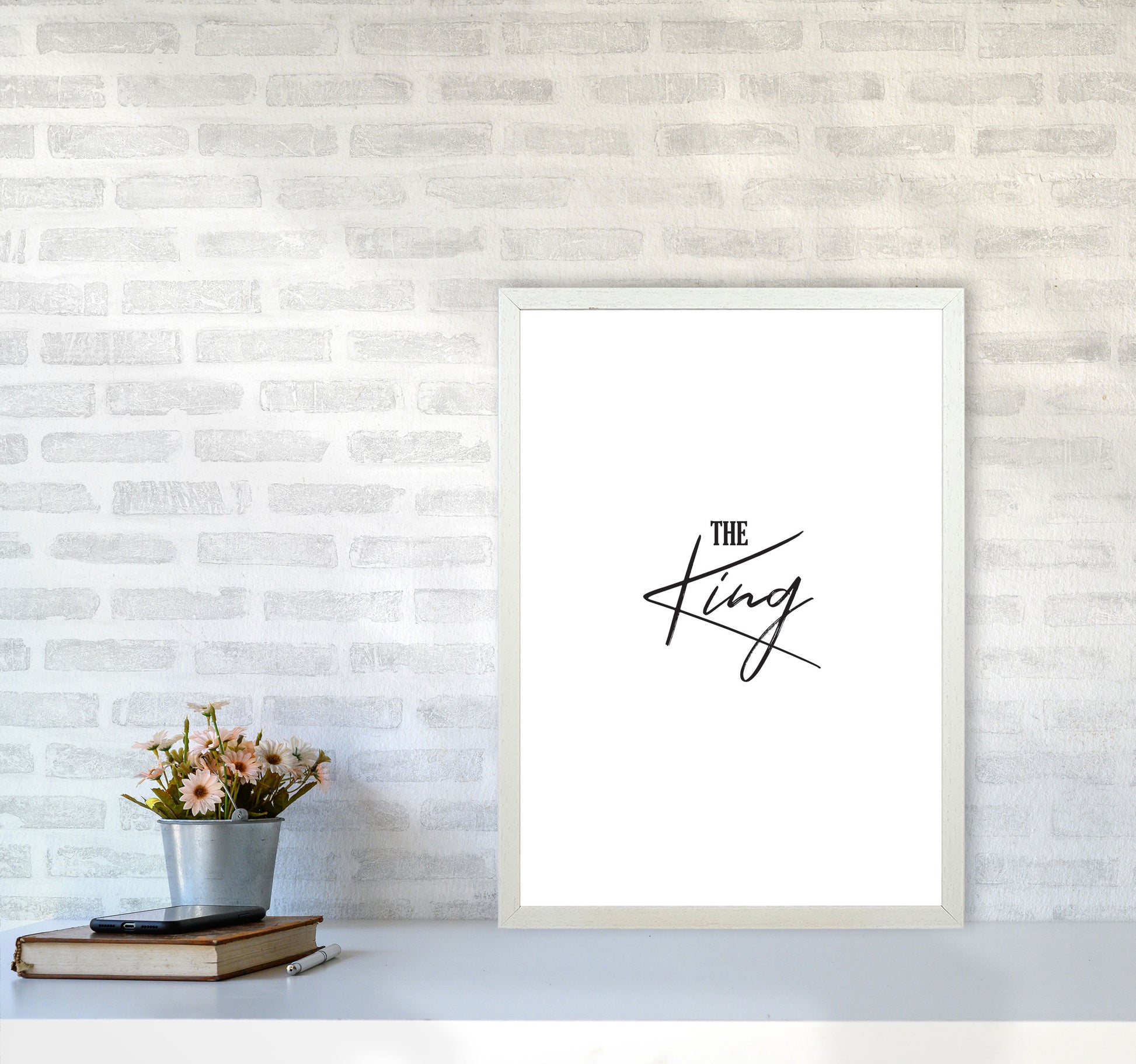 The King Modern Print A2 Oak Frame