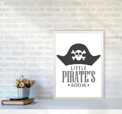 Little Pirates Room Framed Nursey Wall Art Print A2 Oak Frame