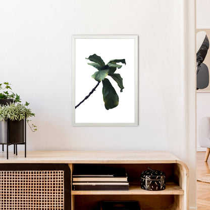 Plant Head Part Two  Art Print by Pixy Paper A2 Oak Frame